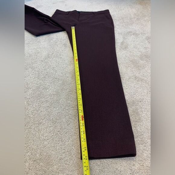 Banana Republic maroon Reegan mid rise slim fit pants Sz 6 - Picture 10 of 12